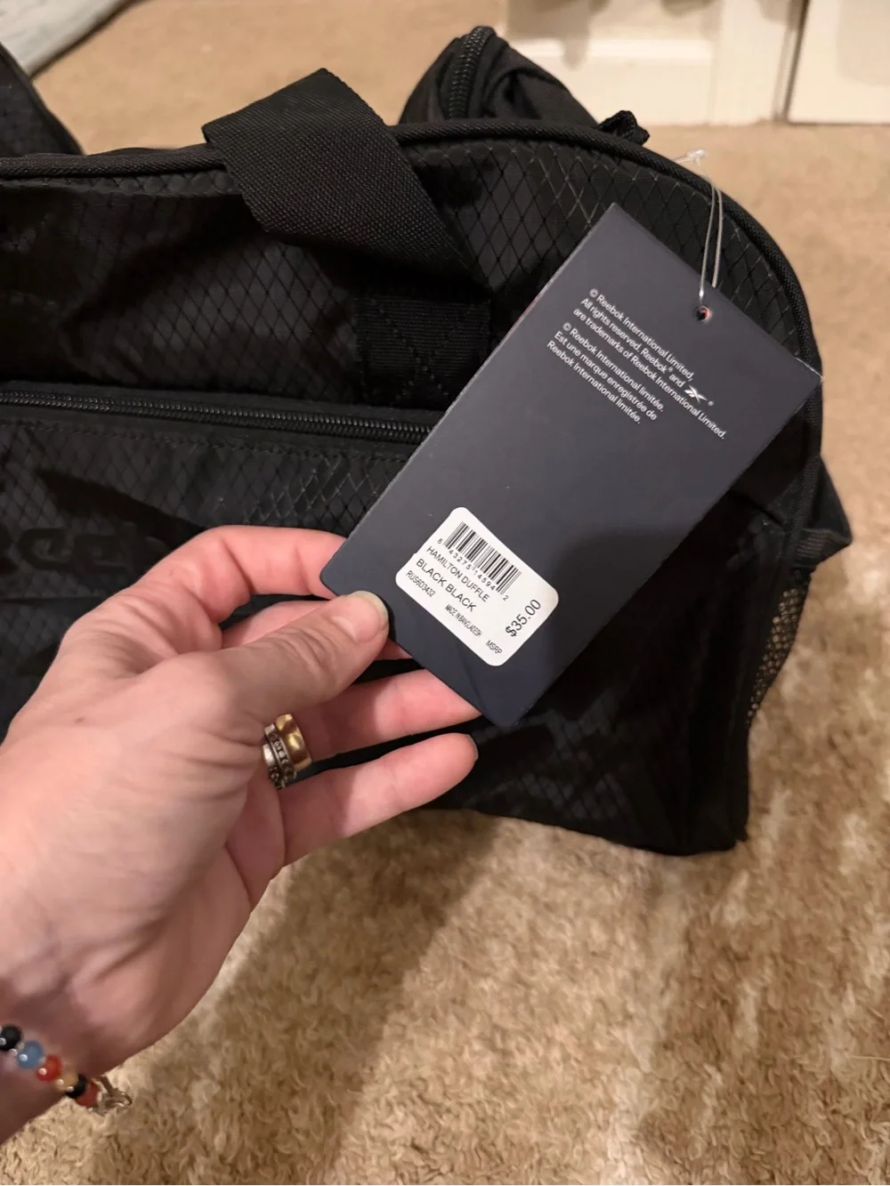 Reebok spacious duffel